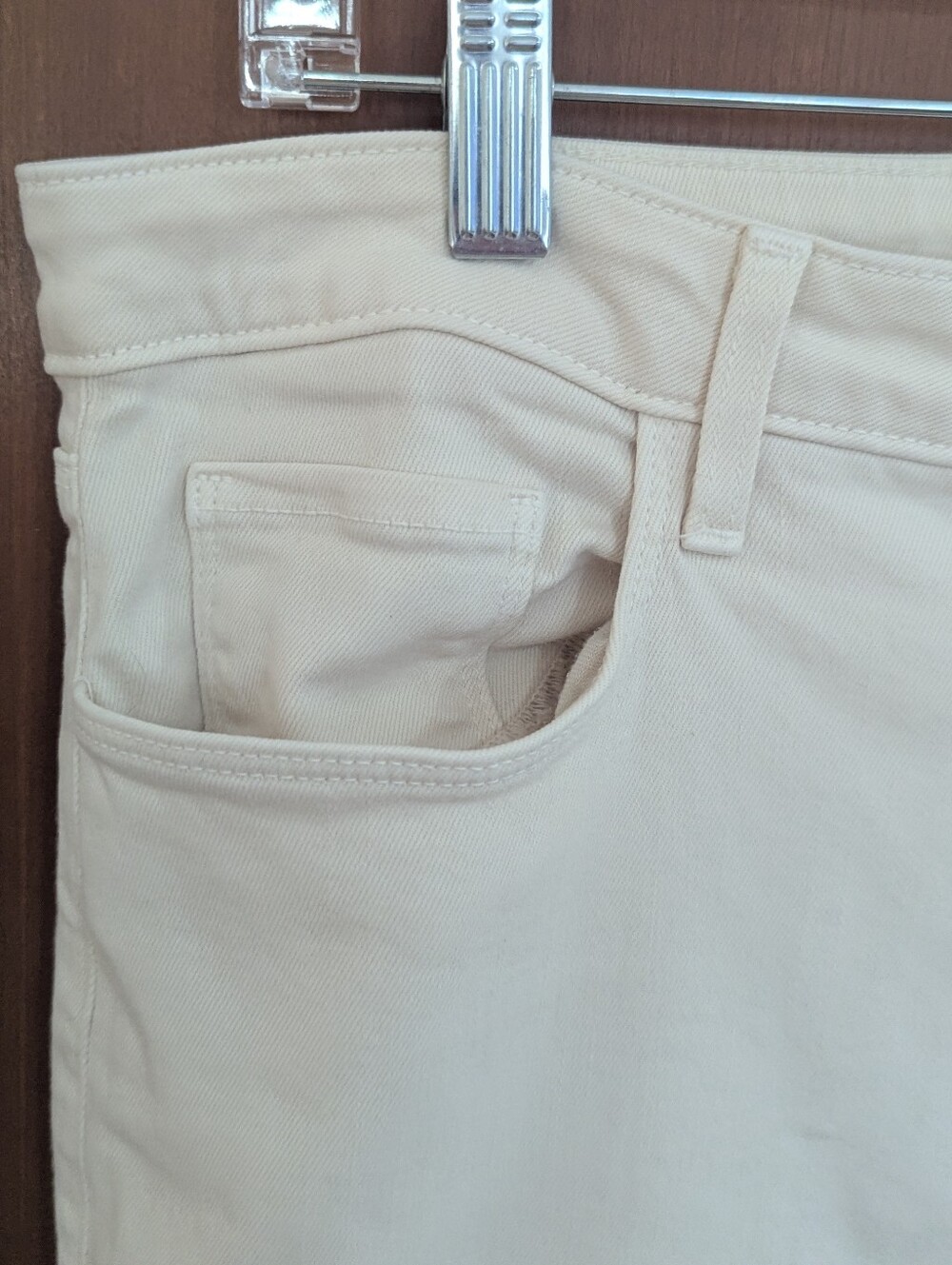L’Agence Tati Hi Rise Crop Jeans Size 31 French Vanilla Cream Wash *NWOT - Picture 6 of 13